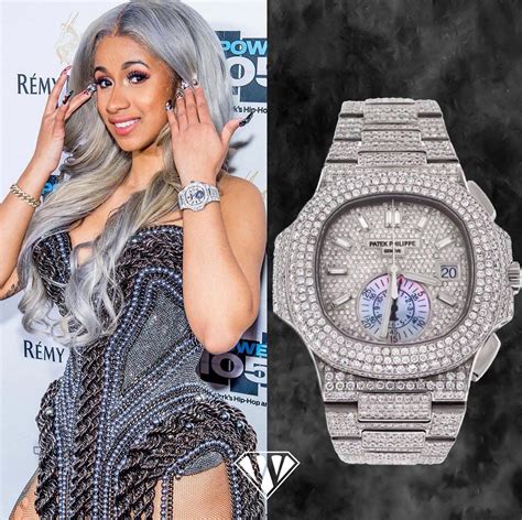 cardi b fake watch